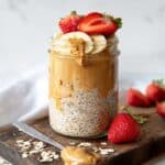 Peanut Butter Overnight Oats with 5 Simple Ingredients Recipe