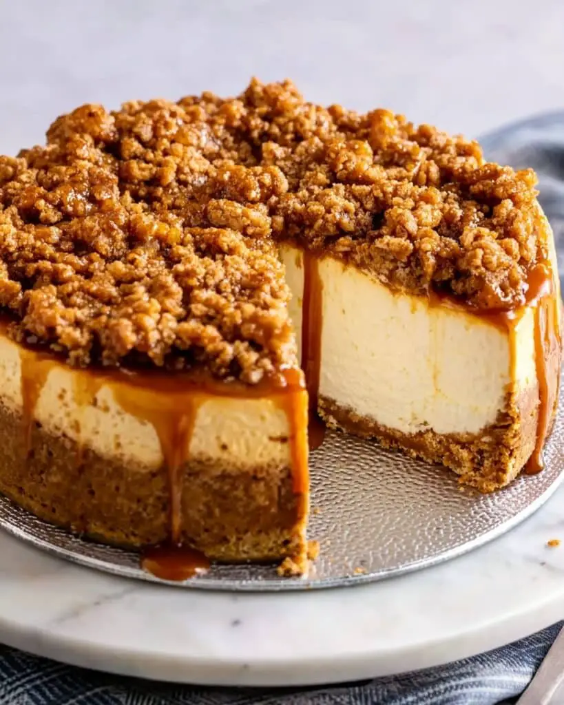 Apple Crisp Cheesecake Recipe