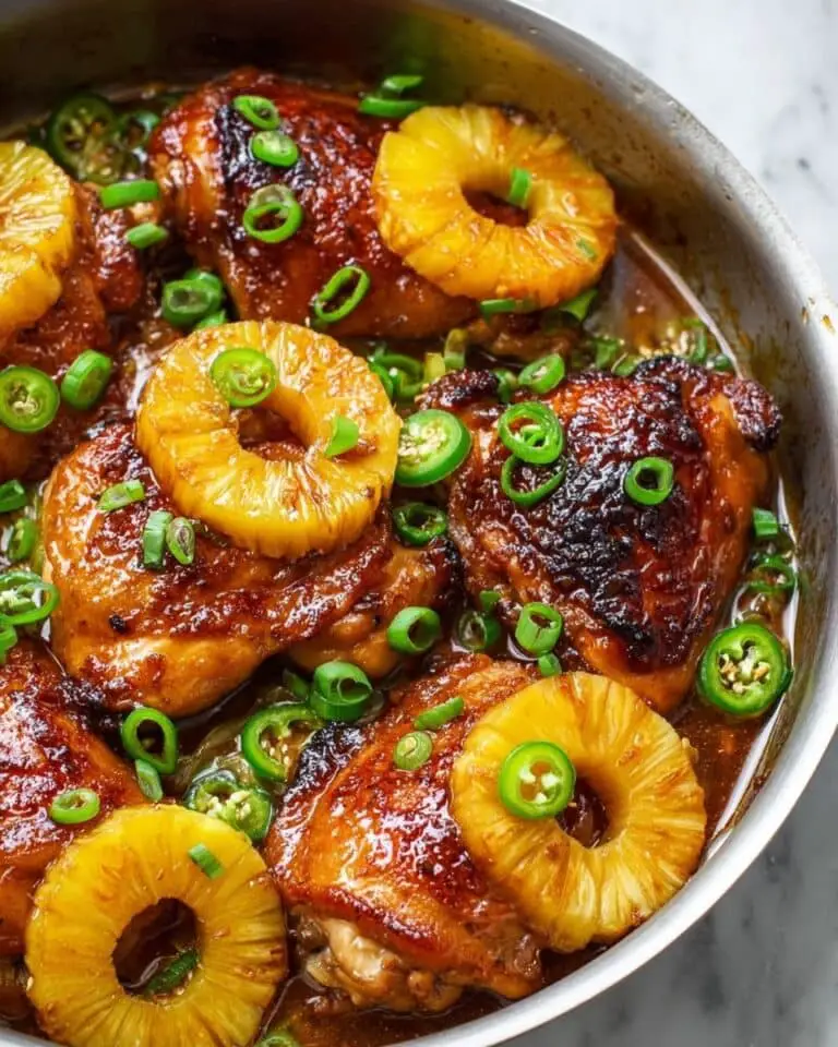 Skillet Pineapple BBQ Chicken Recipe