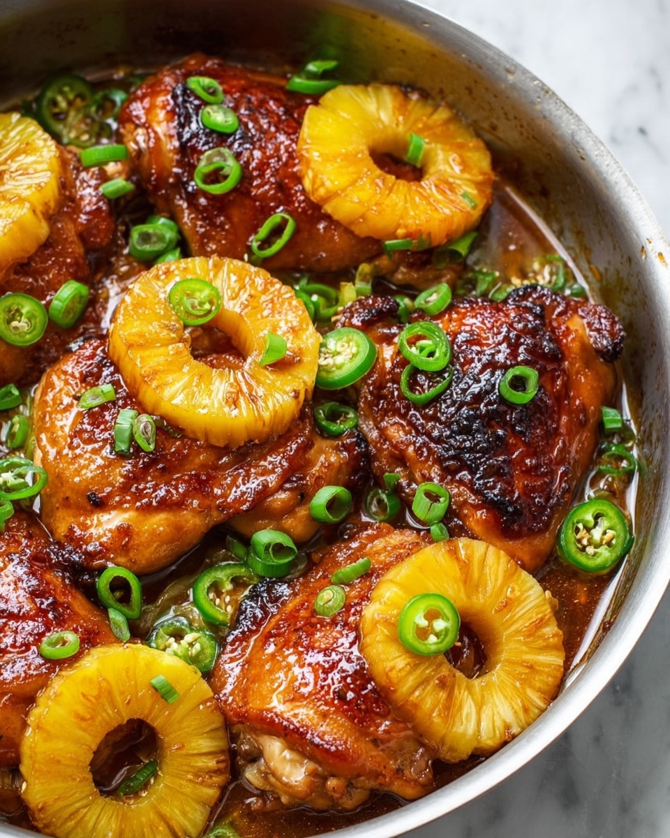Skillet Pineapple BBQ Chicken Recipe