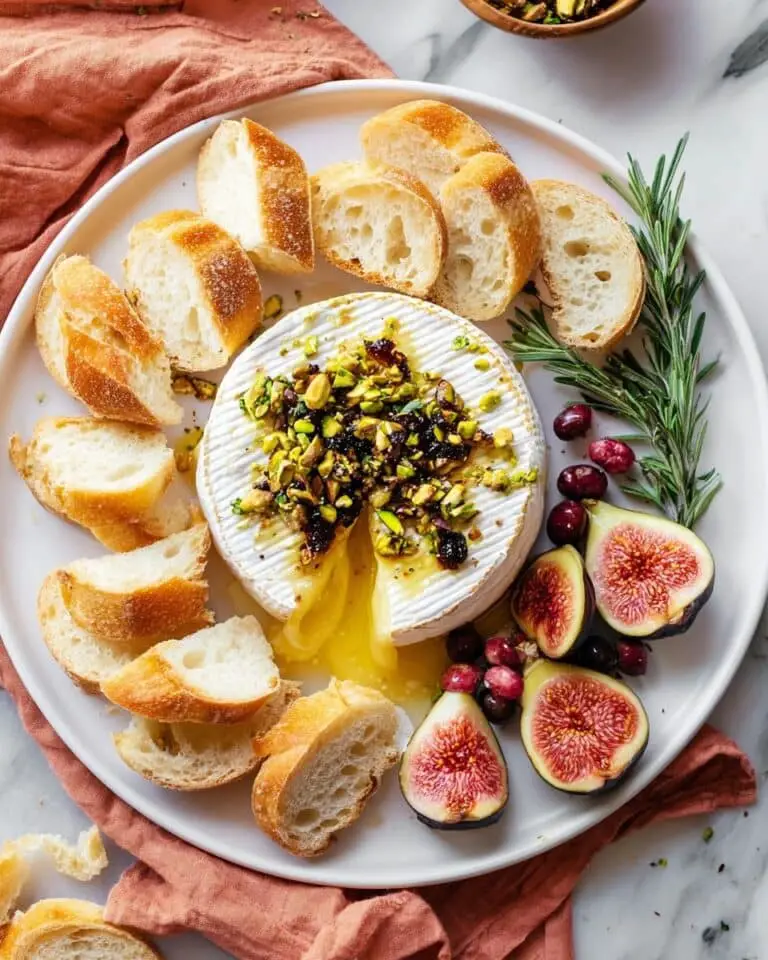 Easy Baked Brie with Honey and Nuts Recipe
