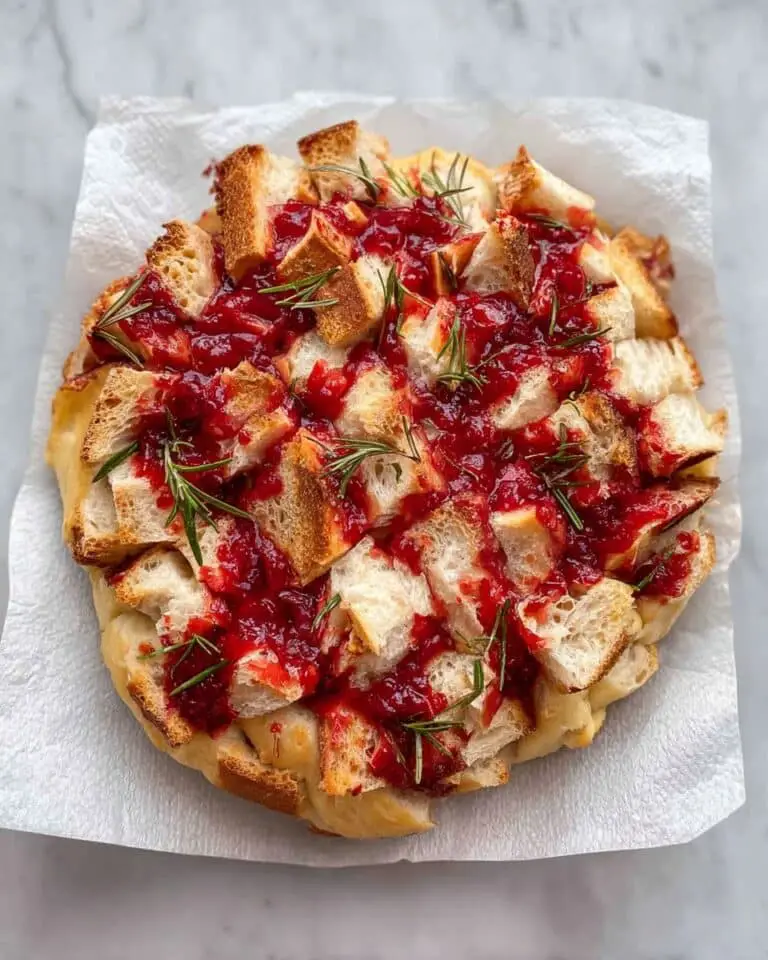 Cranberry Brie Pull Apart Bread Recipe