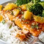 Maple Glazed Salmon with Jalapeno and Pineapple Recipe