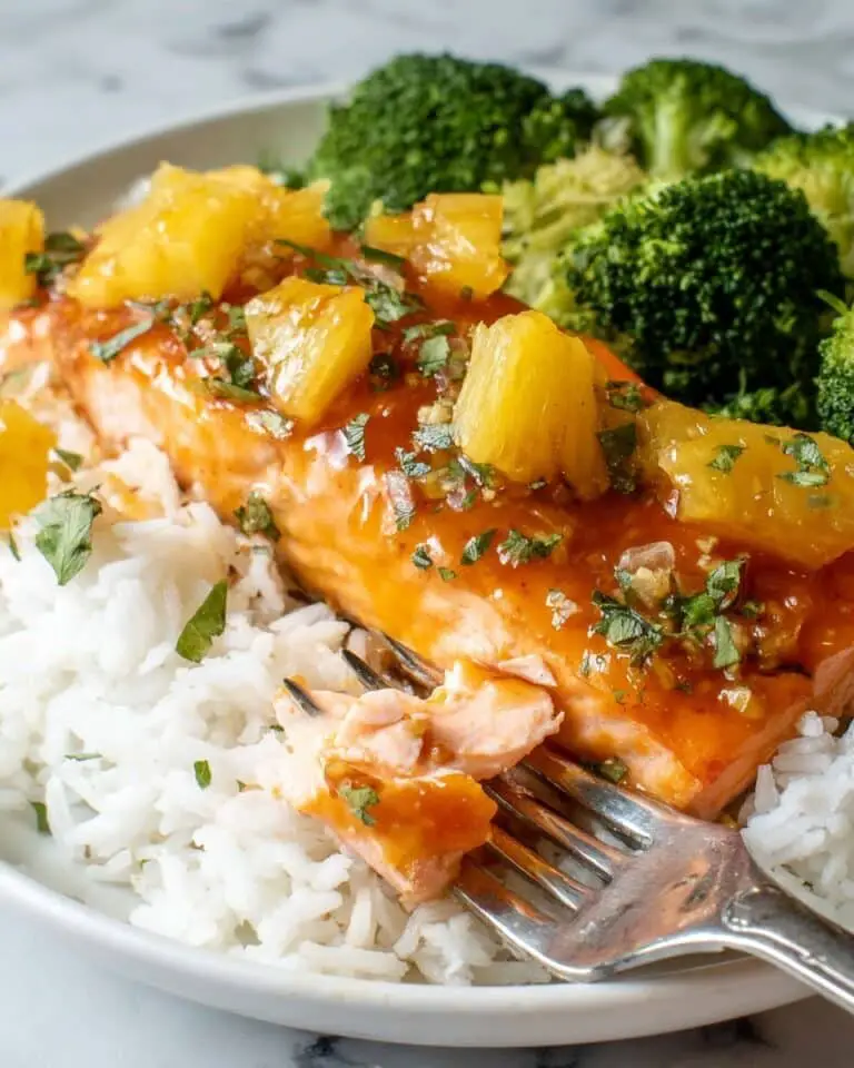 Maple Glazed Salmon with Jalapeno and Pineapple Recipe