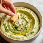 Garlic Basil White Bean Hummus Recipe