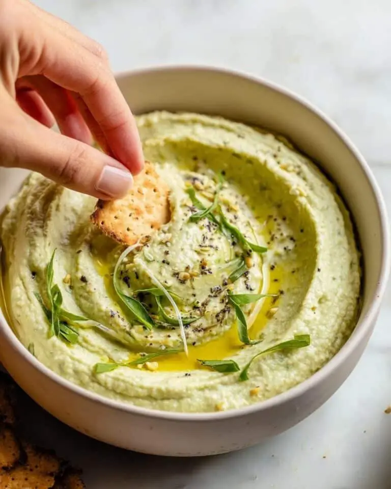 Garlic Basil White Bean Hummus Recipe