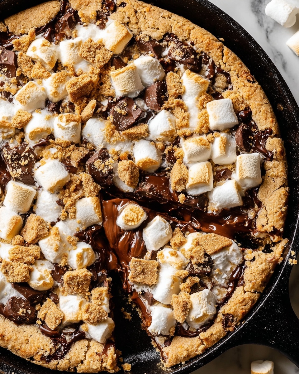 S'mores Peanut Butter Cookie Skillet (or Bars!) Recipe