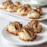 Coconut Macaroons with Chocolate Drizzle Recipe