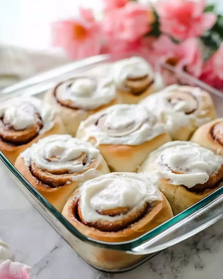Homemade Cinnamon Rolls with Cream Cheese Icing Recipe