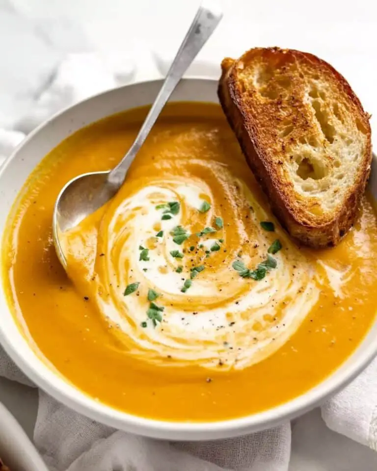 No Chop Roast Pumpkin Soup Recipe