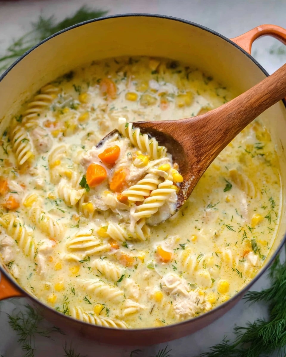 Creamy Chicken Noodle Soup Delight Recipe