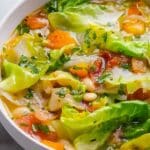 Hearty Cabbage Soup with White Beans and Fire-Roasted Tomatoes Recipe