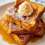 Pumpkin French Toast with Pumpkin Butter and Maple Syrup Recipe
