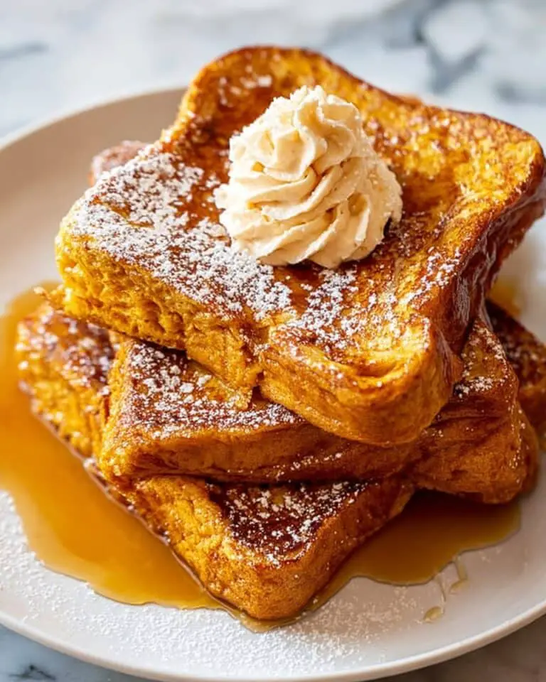 Pumpkin French Toast with Pumpkin Butter and Maple Syrup Recipe