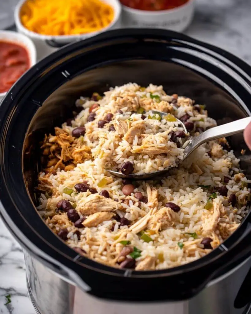 Slow Cooker Chicken Burrito Filling Recipe