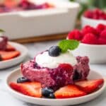 Summer Berry Pudding with Fresh Berries and Toasted Bread Recipe