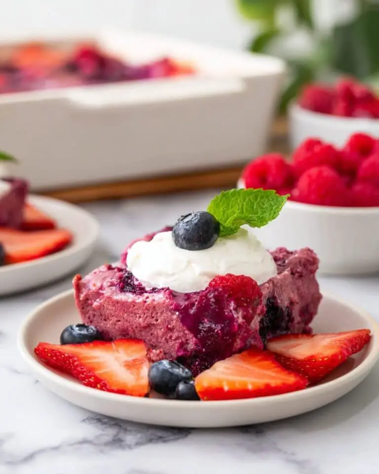 Summer Berry Pudding with Fresh Berries and Toasted Bread Recipe