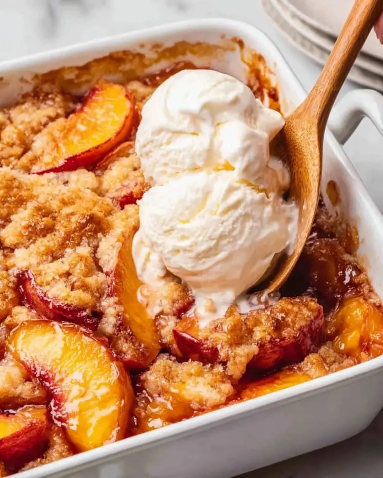 Peach Cobbler with Fresh Peaches Recipe