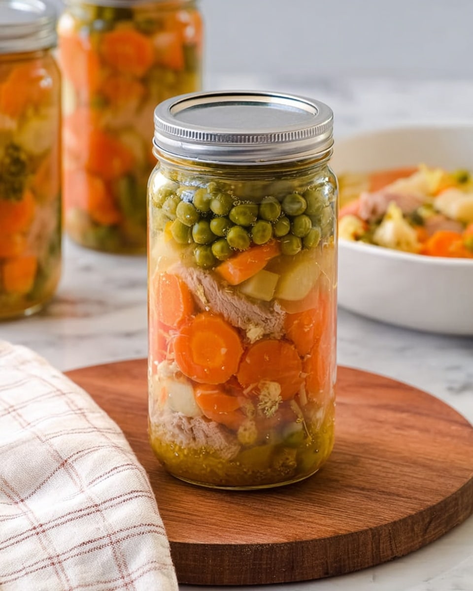Raw Pack Chicken Vegetable Soup Canning Recipe