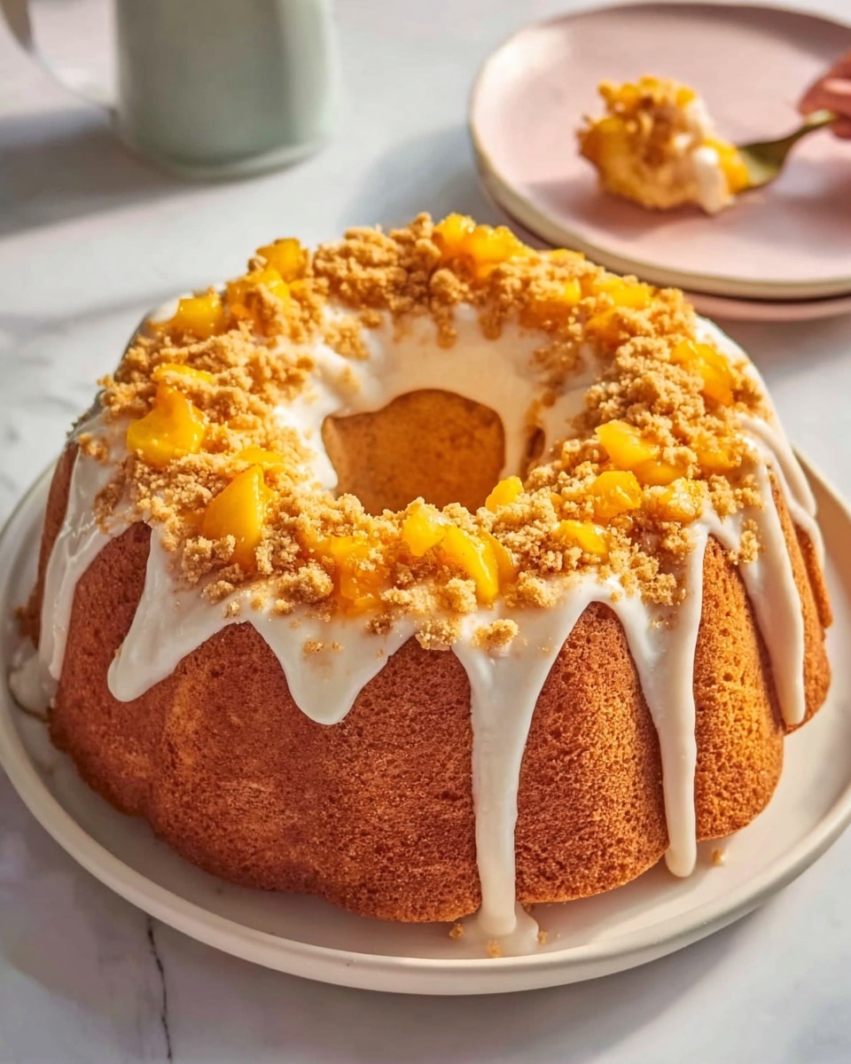 Peach Cobbler Pound Cake Recipe