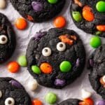 Double Chocolate Halloween M&M Cookies Recipe