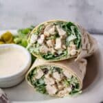 Healthy Chicken Caesar Wraps Recipe
