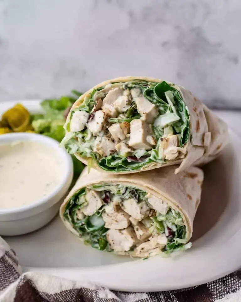 Healthy Chicken Caesar Wraps Recipe