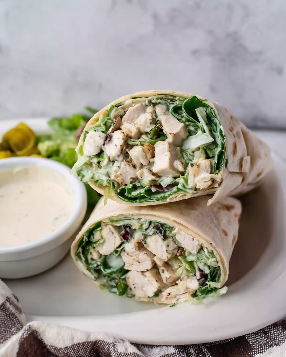 Healthy Chicken Caesar Wraps Recipe