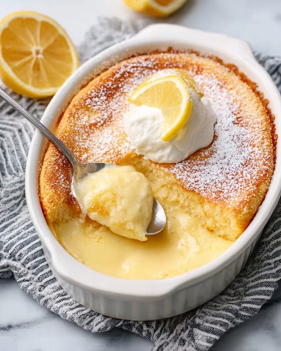 Lemon Delicious Pudding - Extra Saucy! Recipe