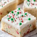 Holiday Sugar Cookie Bars Recipe