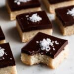 Salted Tahini Caramel Millionaire Bars (Vegan & Paleo) Recipe
