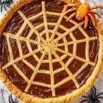 Spiderweb Chocolate Pumpkin Pie Recipe