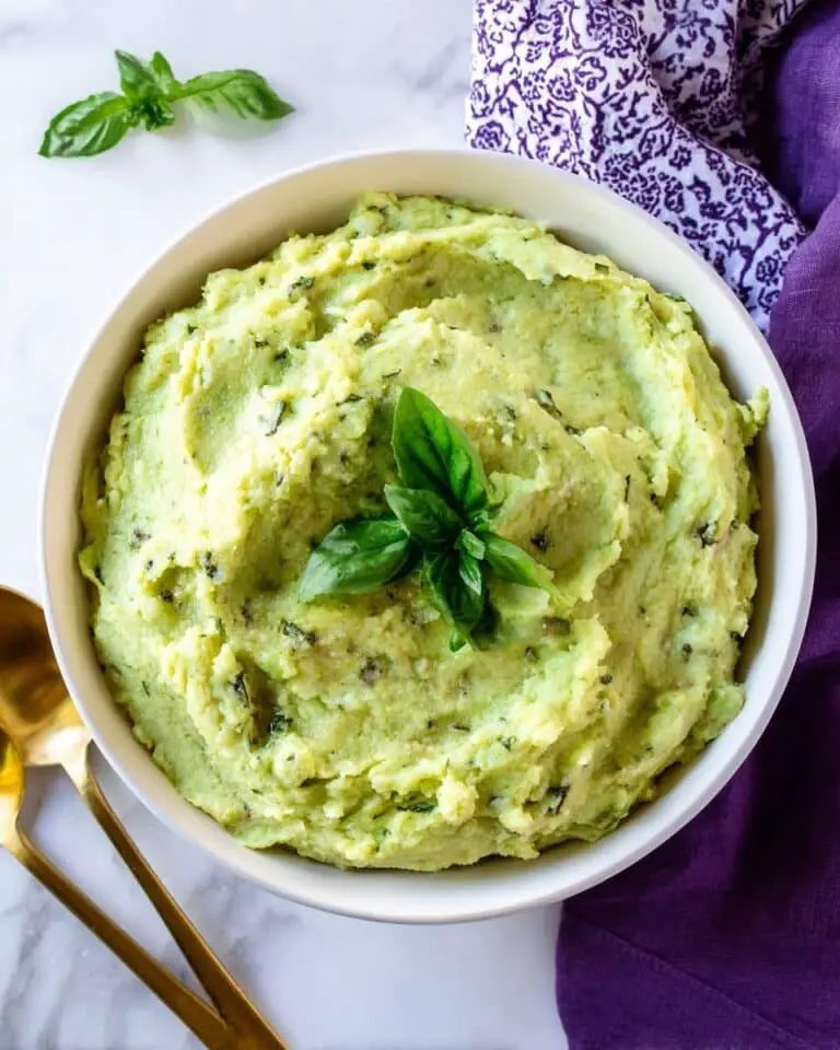 Vegan Pesto Mashed Potatoes Recipe