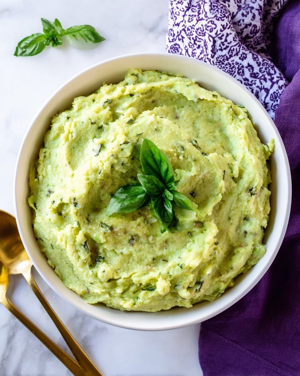 Vegan Pesto Mashed Potatoes Recipe