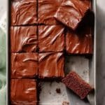 Zucchini Brownies with Chocolate Peanut Butter Frosting Recipe
