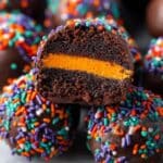 Chocolate Sprinkle Cookies with Oreo Centers Recipe