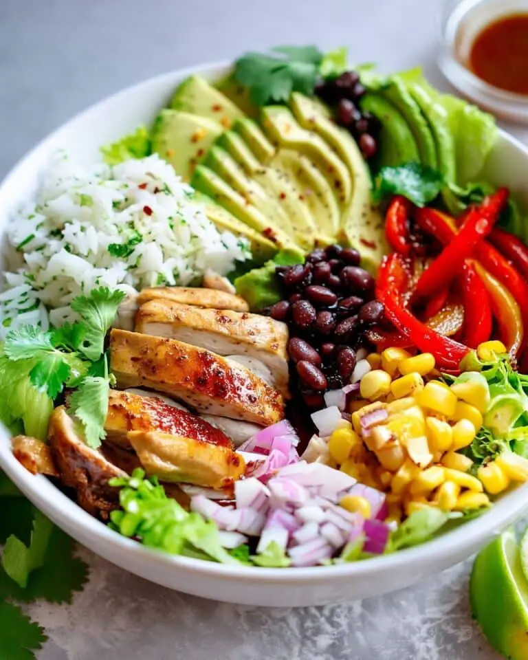 Fajita Chicken Burrito Bowl Recipe