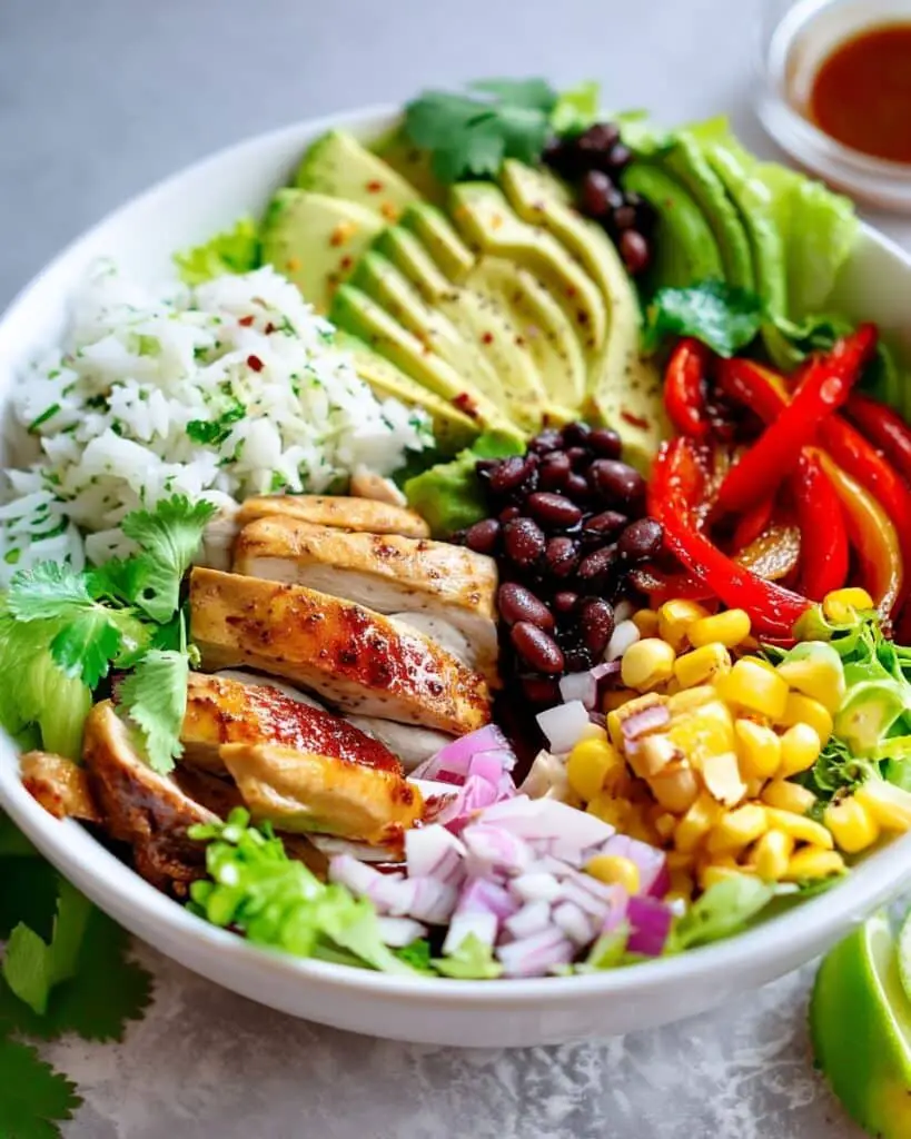 Fajita Chicken Burrito Bowl Recipe