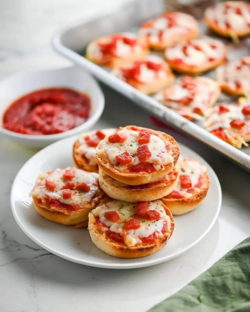 Pizza Bites with Crostini, Pepperoni, and Mozzarella Recipe