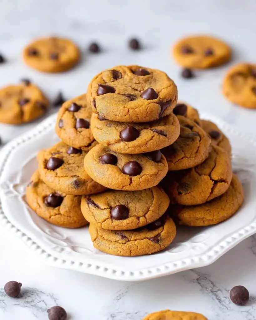 Easy Chewy Pumpkin Chocolate Chip Cookies Recipe
