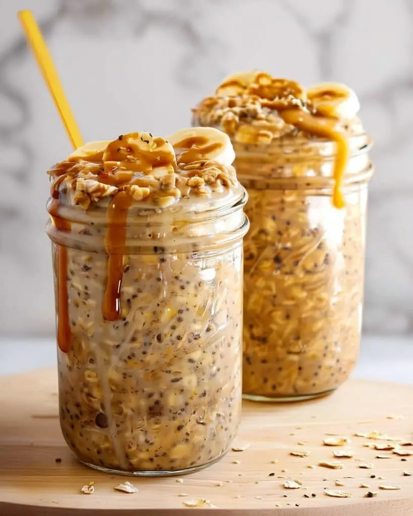 Peanut Butter Banana Overnight Oats Recipe