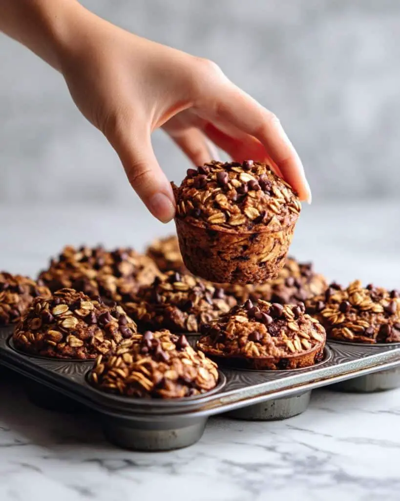 Chocolate Chip Baked Oatmeal Cups (GF) Recipe