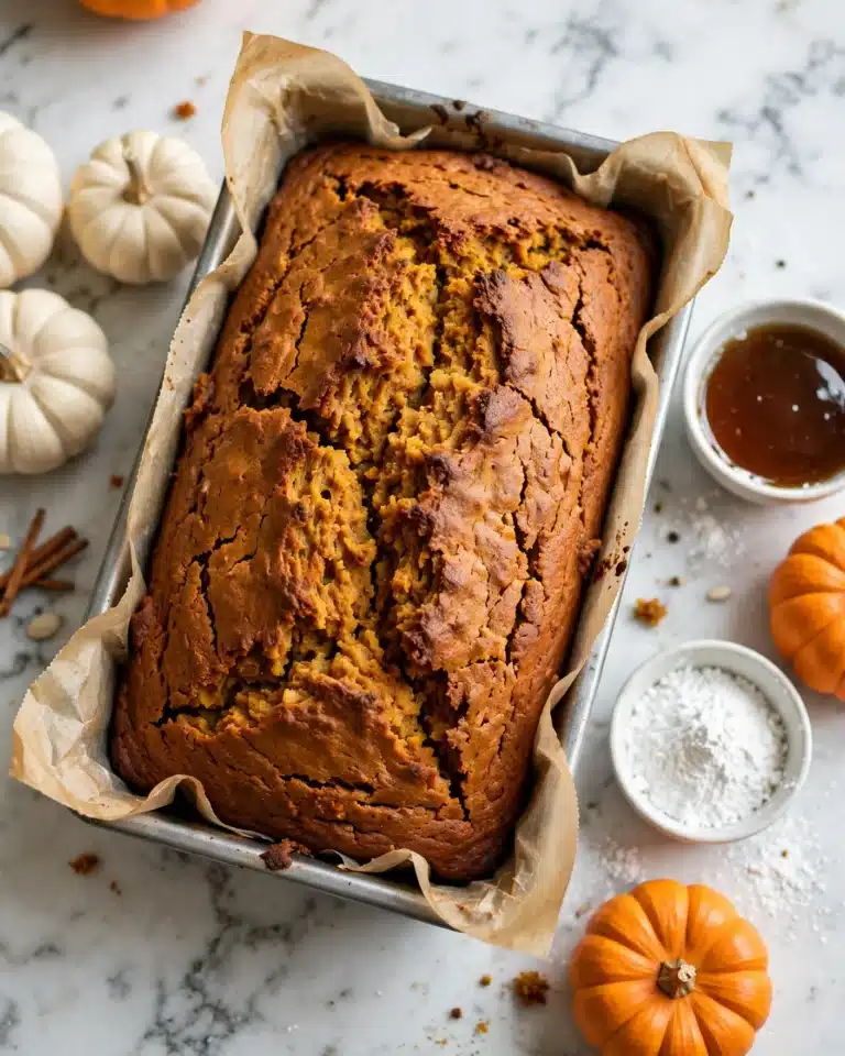 Brown Butter Pumpkin Bread with Maple Glaze Recipe