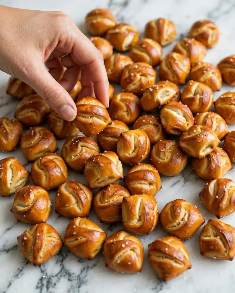 Homemade Soft and Chewy Pretzel Bites Recipe