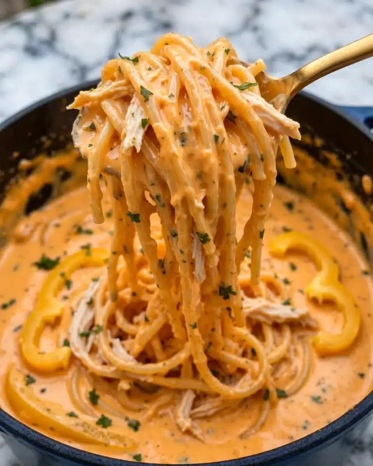 Slow Cooker Chicken Taco Spaghetti Recipe