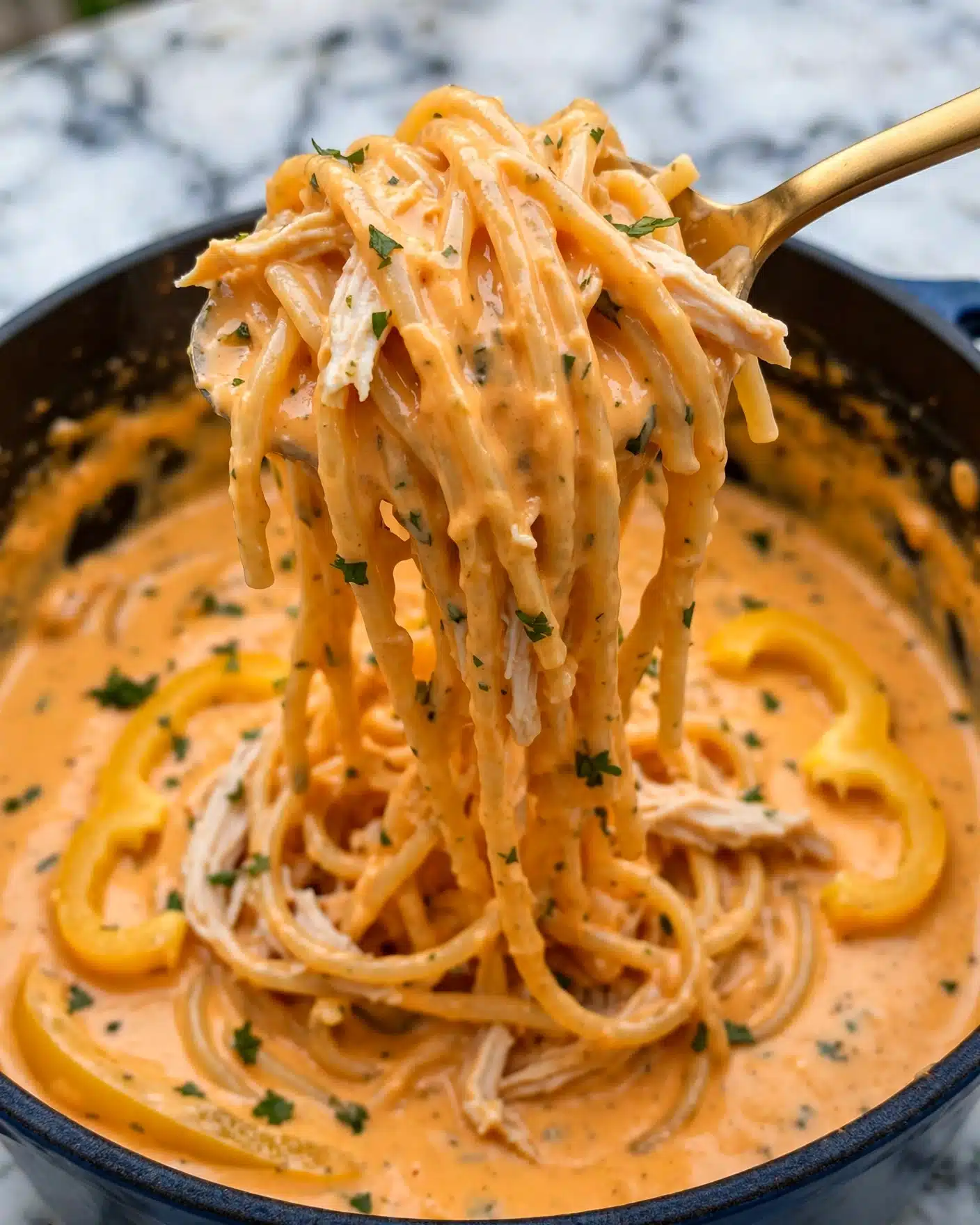 Slow Cooker Chicken Taco Spaghetti Recipe