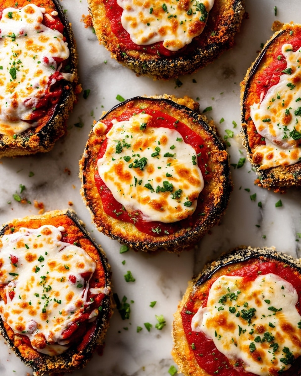 Easy Crispy Baked Eggplant Parmesan Recipe