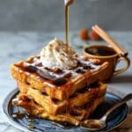 Cider Pumpkin Waffles with Salted Maple Butter Recipe