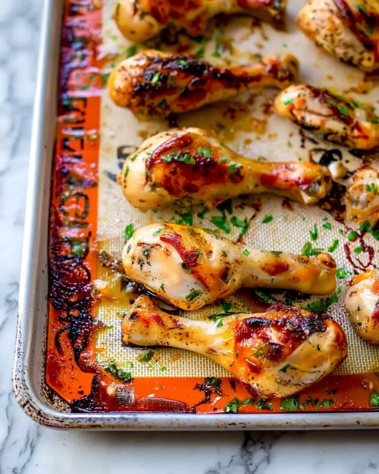 Baked Chicken Legs with Garlic, Lemon, and Dijon Marinade Recipe