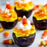 Candy Corn Brownie Bites Recipe